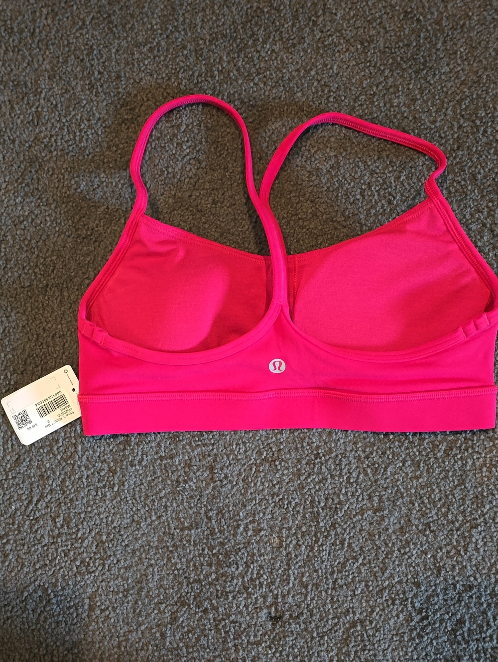 NWT lululemon athletica Bright Pink Thin-Strap Sports Bra